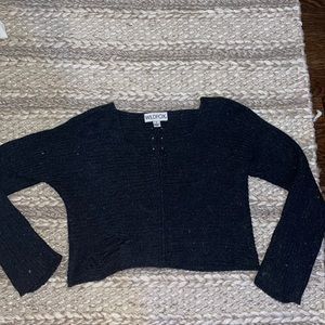 Wildfox terra cropped sweater- Navy blue